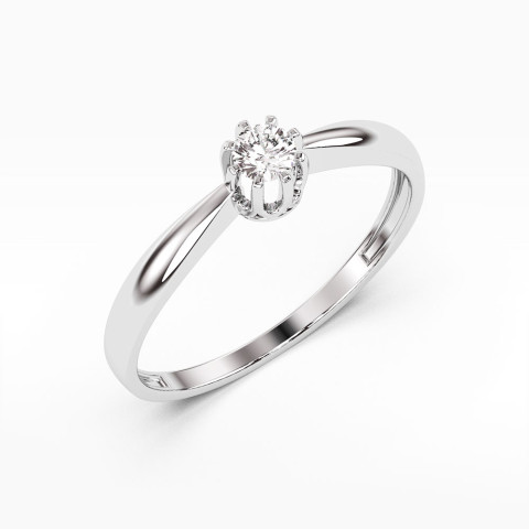Pierścionek zaręczynowy z diamentem 0.15ct