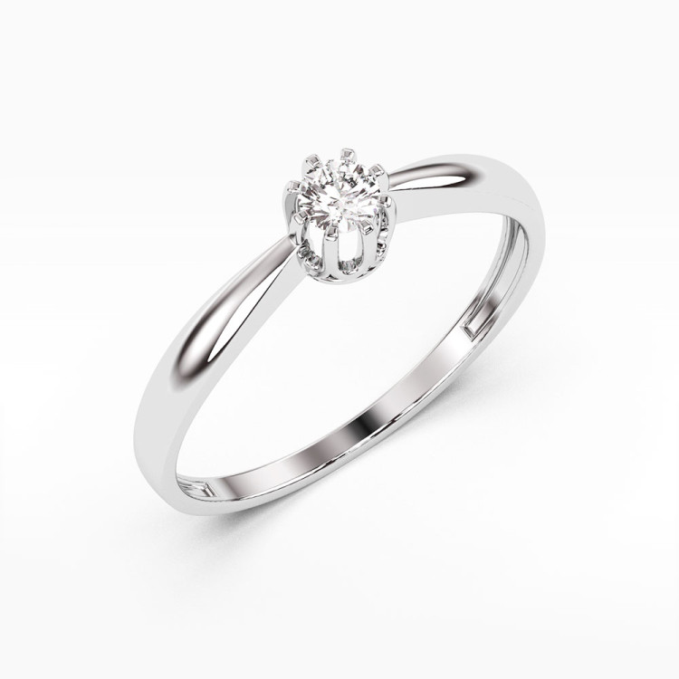 Pierścionek zaręczynowy z diamentem 0.15ct
