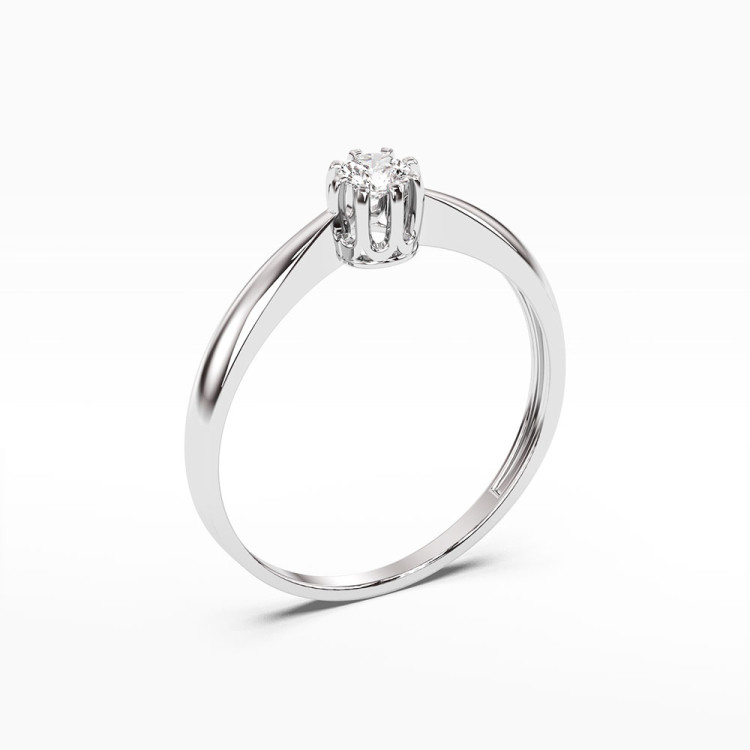 Pierścionek zaręczynowy z diamentem 0.15ct