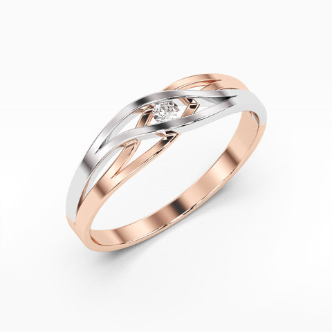 Pierścionek zaręczynowy z diamentem