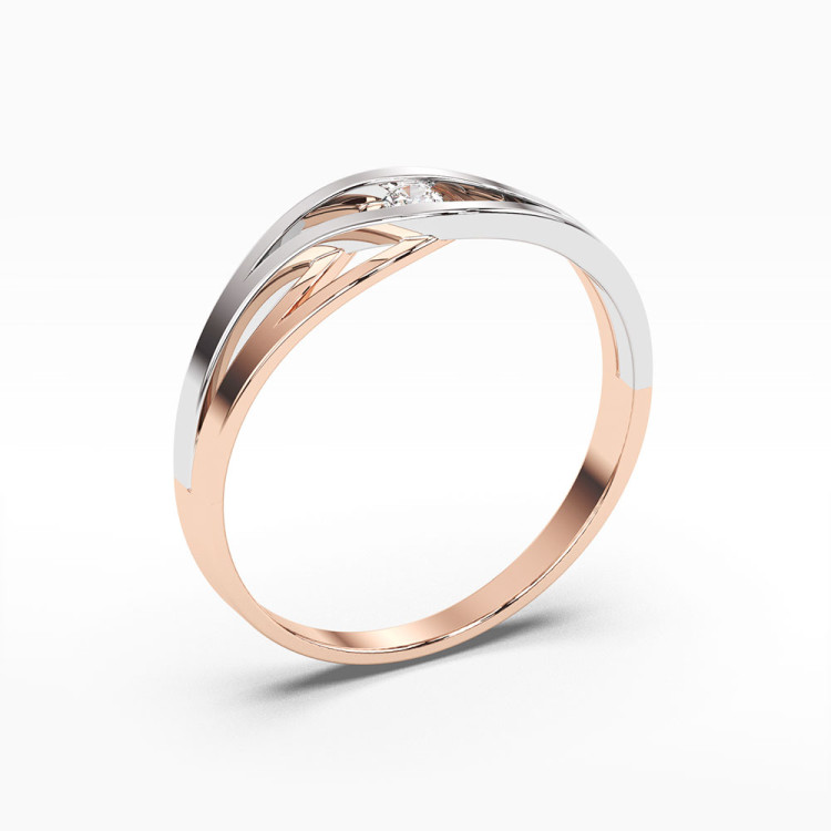 Pierścionek zaręczynowy z diamentem