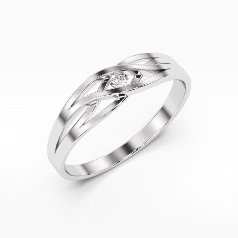 Pierścionek zaręczynowy z diamentem