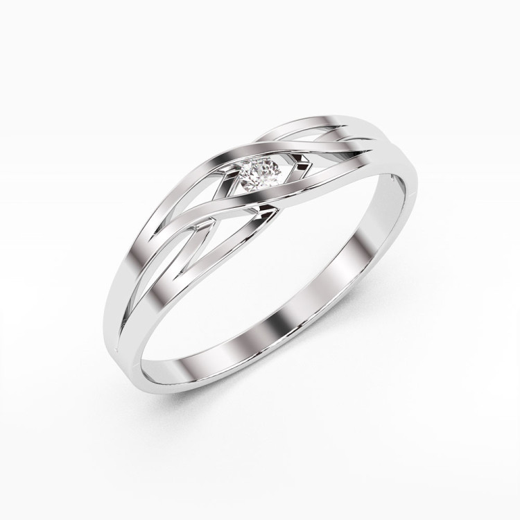 Pierścionek zaręczynowy z diamentem