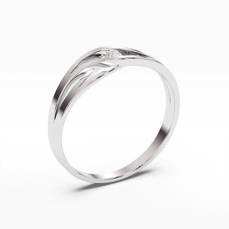 Pierścionek zaręczynowy z diamentem