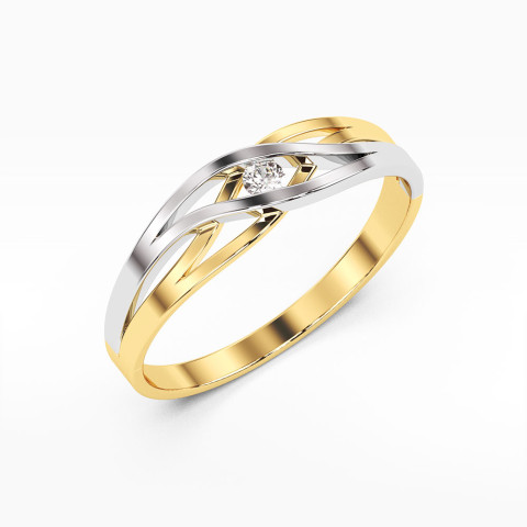 Pierścionek zaręczynowy z diamentem