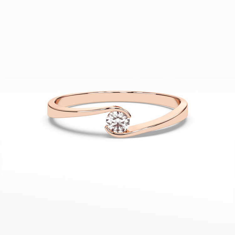 Pierścionek zaręczynowy z diamentem