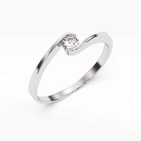 Pierścionek zaręczynowy z diamentem