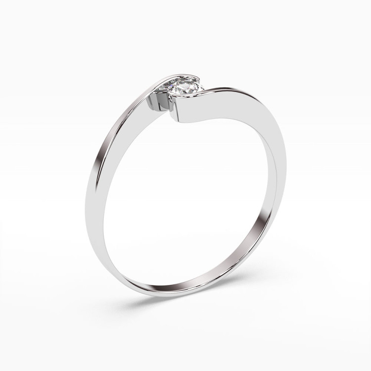 Pierścionek zaręczynowy z diamentem