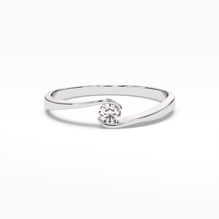 Pierścionek zaręczynowy z diamentem