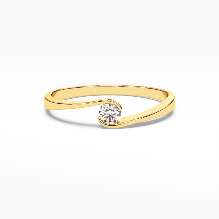 Pierścionek zaręczynowy z diamentem