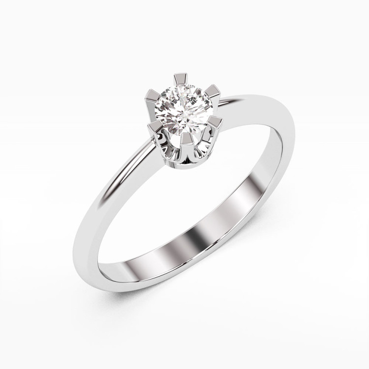 Pierścionek zaręczynowy z diamentem