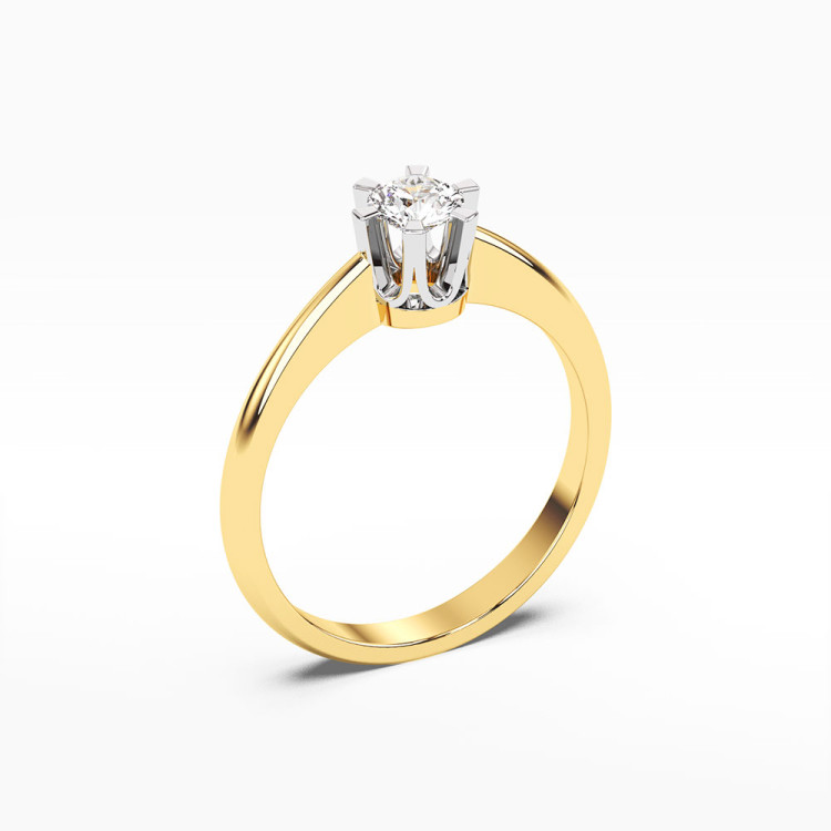 Pierścionek zaręczynowy z diamentem