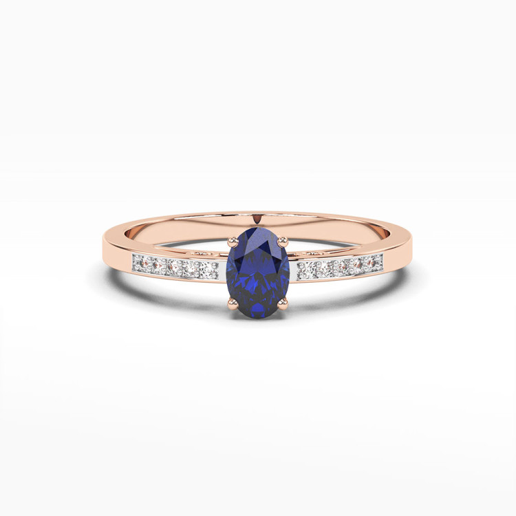 Pierścionek zaręczynowy z szafirem