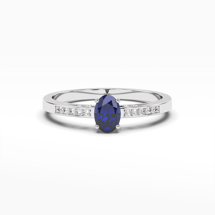 Pierścionek zaręczynowy z szafirem