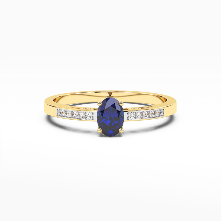 Pierścionek zaręczynowy z szafirem