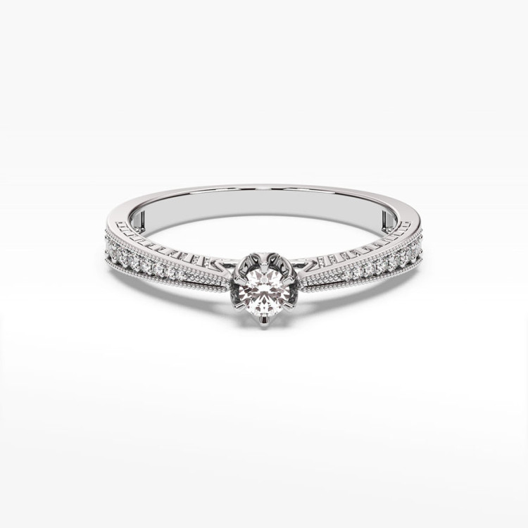 Pierścionek zaręczynowy z diamentami