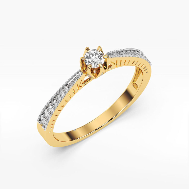 Pierścionek zaręczynowy z diamentami