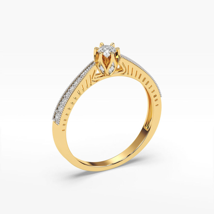 Pierścionek zaręczynowy z diamentami