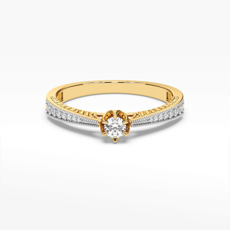 Pierścionek zaręczynowy z diamentami