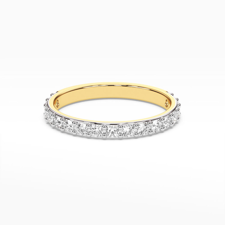 Pierścionek z żółtego złota z diamentami