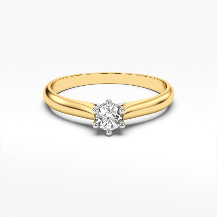 Pierścionek zaręczynowy z diamentem