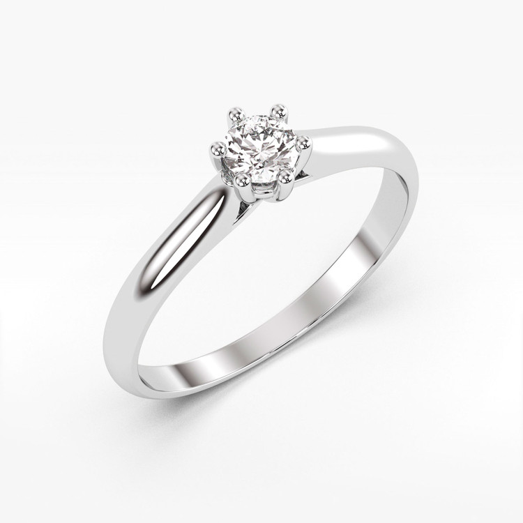 Pierścionek zaręczynowy z diamentem