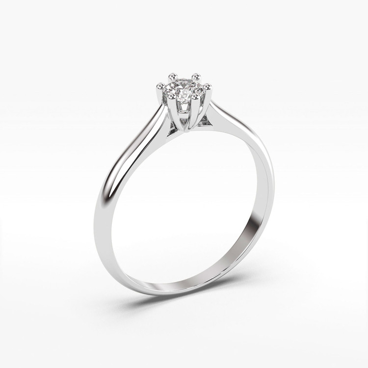 Pierścionek zaręczynowy z diamentem