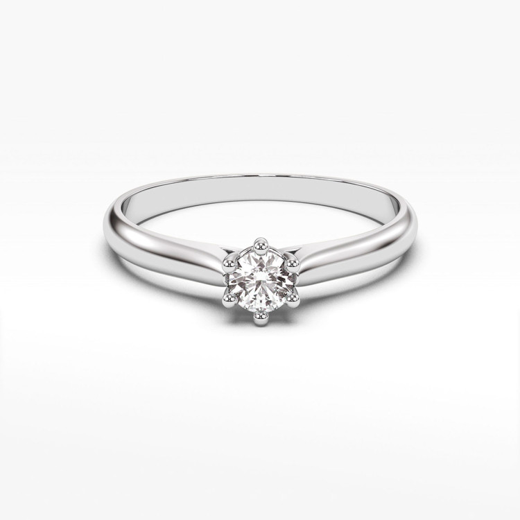 Pierścionek zaręczynowy z diamentem