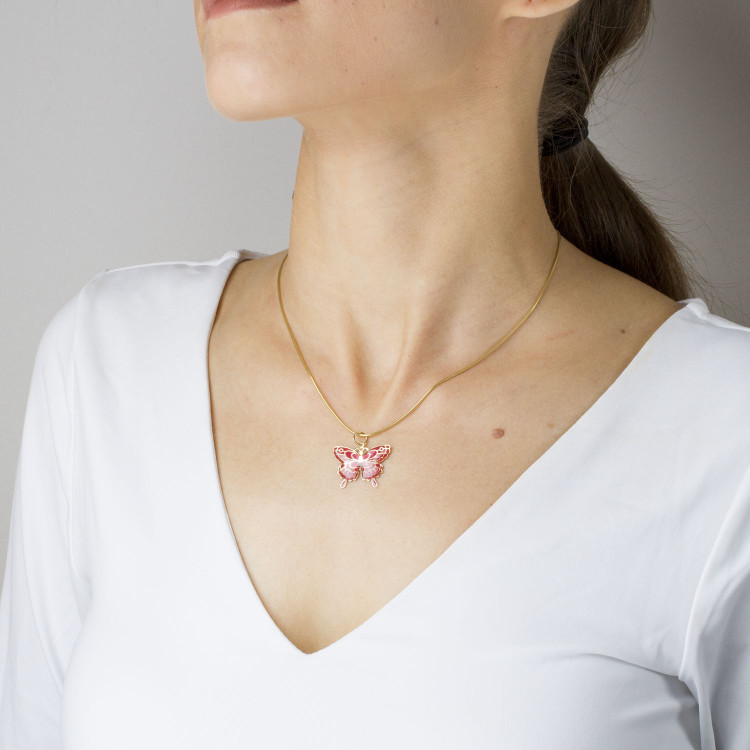 Zawieszka ze złota motyl