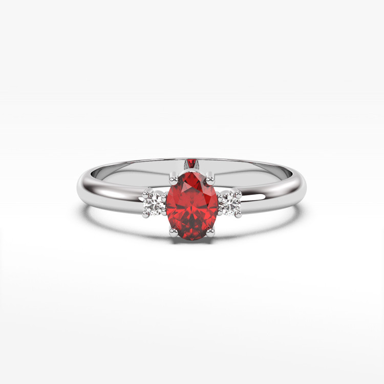 Pierścionek z rubinem