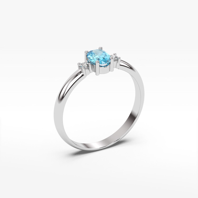 Pierścionek z topazem