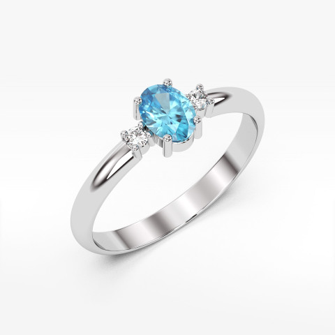 Pierścionek z topazem