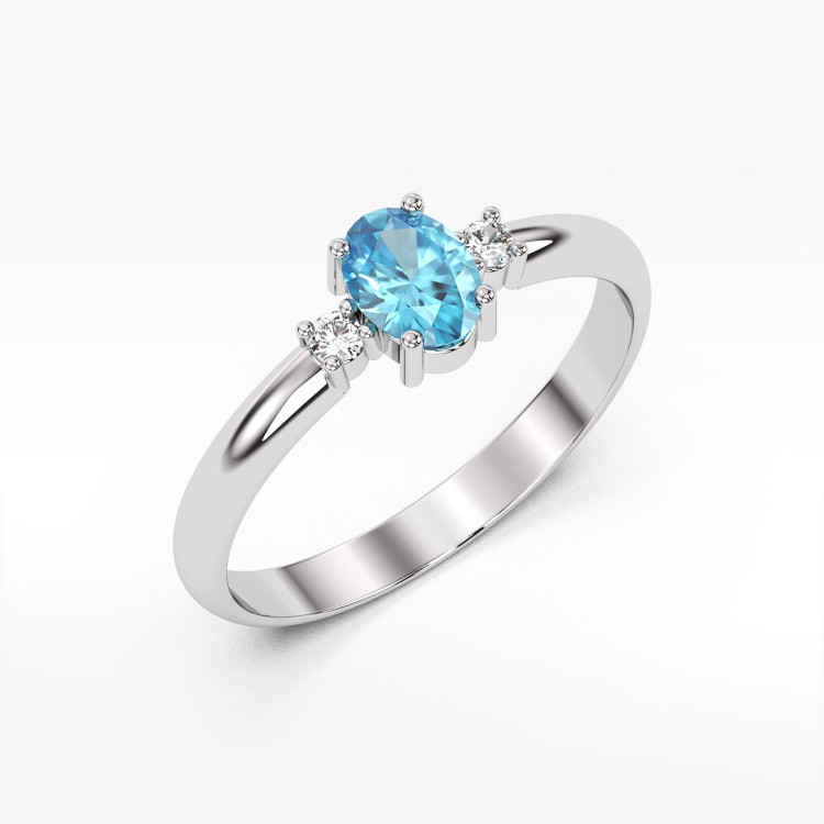 Pierścionek z topazem