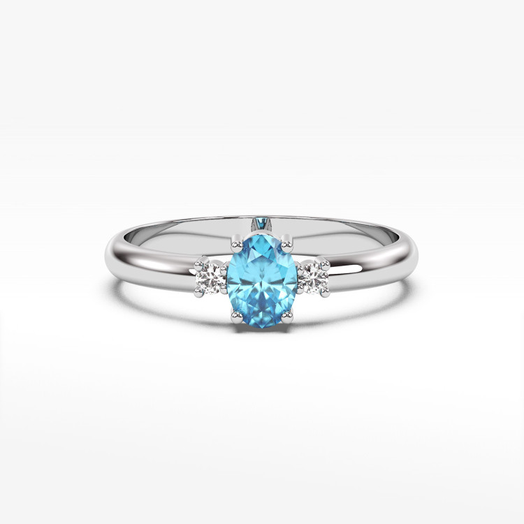 Pierścionek z topazem