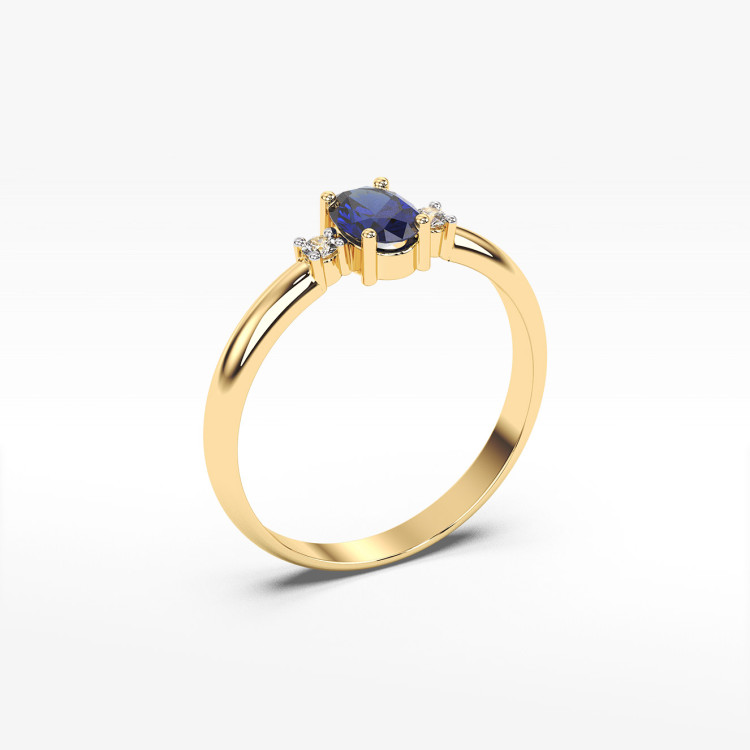 Pierścionek z szafirem