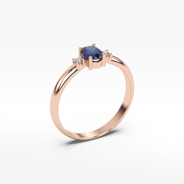 Pierścionek z szafirem