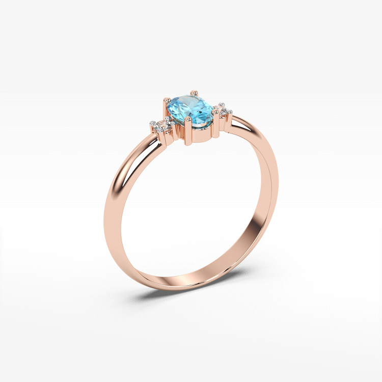 Pierścionek z topazem