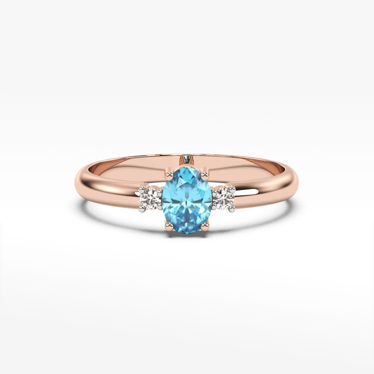 Pierścionek z topazem