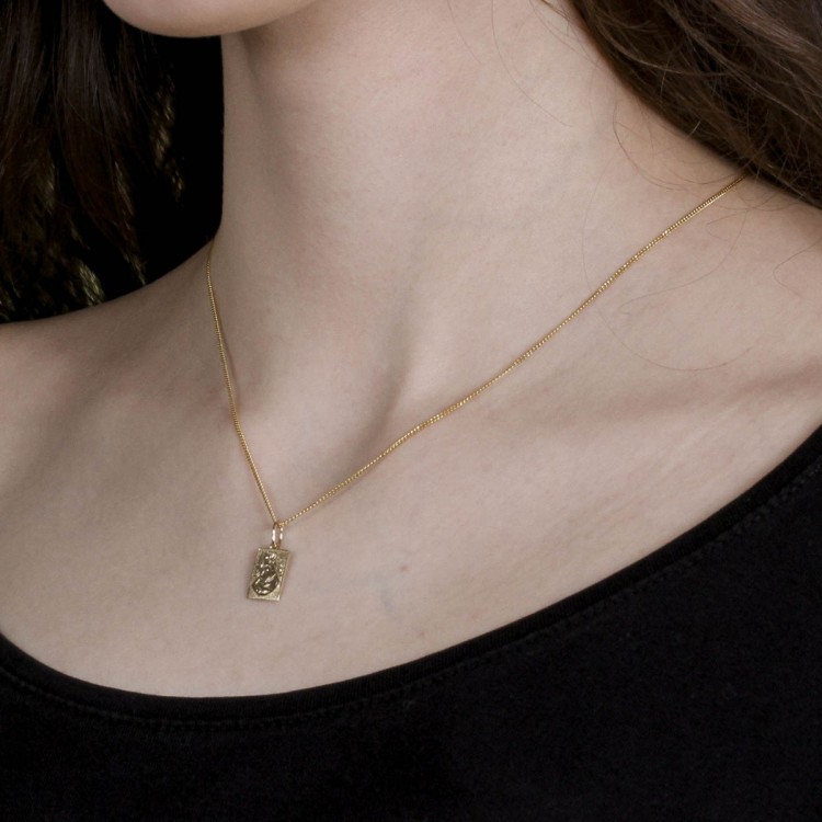 Zawieszka ze złota medalik