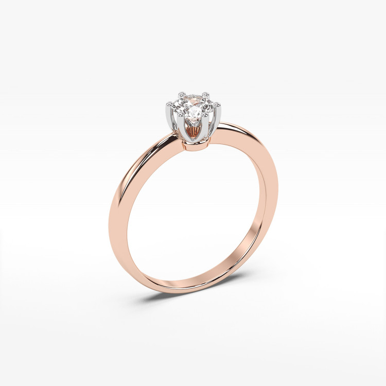 Pierścionek ze złota z diamentem