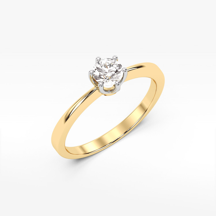 Pierścionek ze złota z diamentem