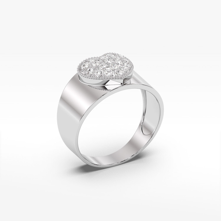 Złoty pierścionek z diamentem