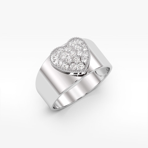 Złoty pierścionek z diamentem