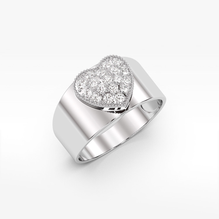 Złoty pierścionek z diamentem