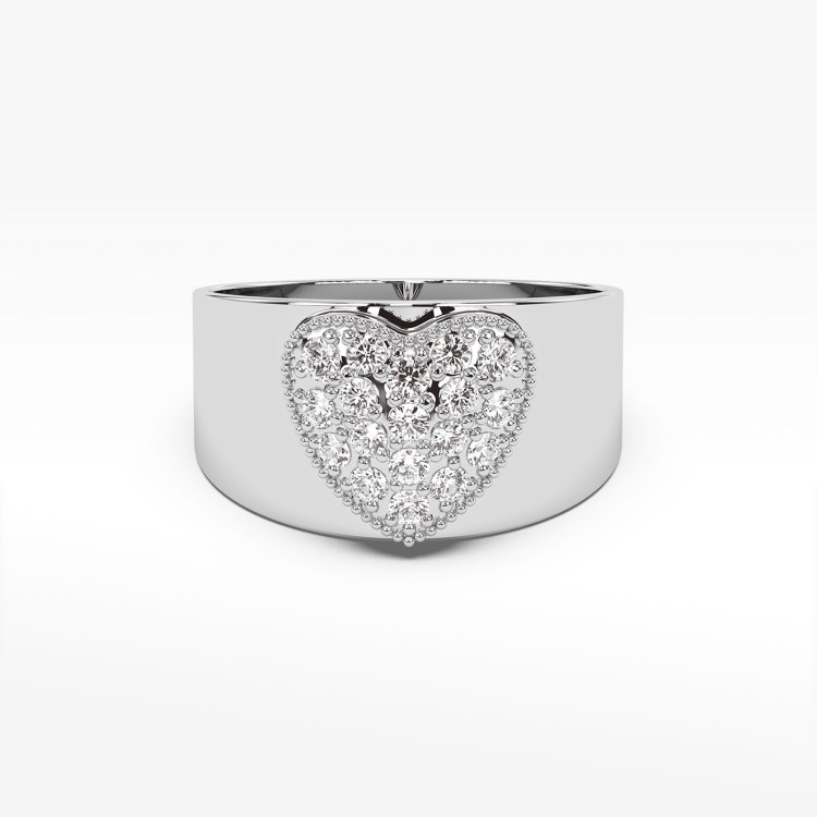 Złoty pierścionek z diamentem