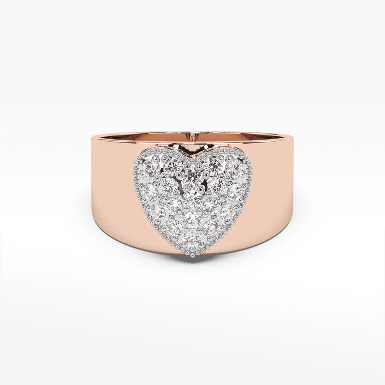 Złoty pierścionek z diamentem