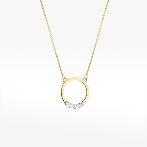 Celebrytka ze złota z diamentami