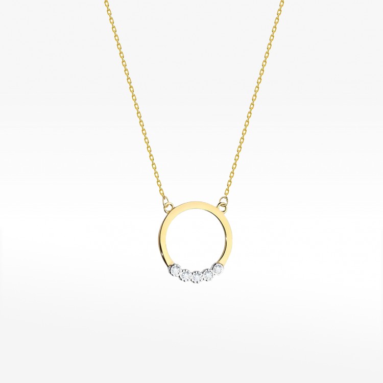 Celebrytka ze złota z diamentami