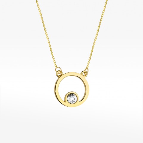 Celebrytka ze złota z diamentami