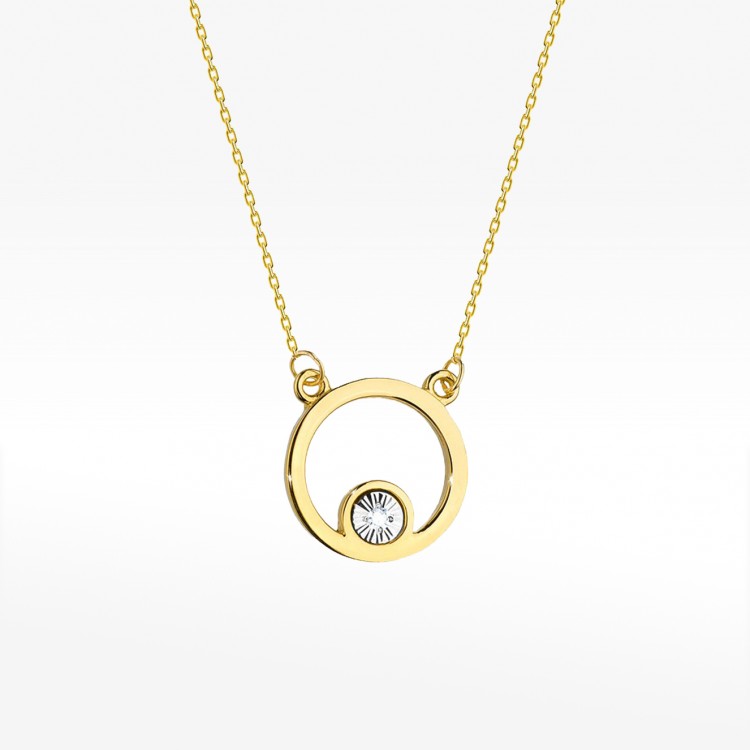 Celebrytka ze złota z diamentami